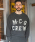 MR.OLIVE/USED BASIC URAKE / PRINTED SWEAT SHIRT(MCG CREW ミスターオリーブ/プリント ユーズドスウェットシャツ